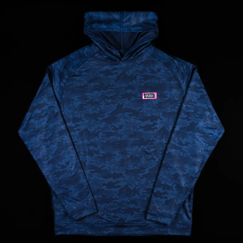 Blue Camo Patch Hoodie