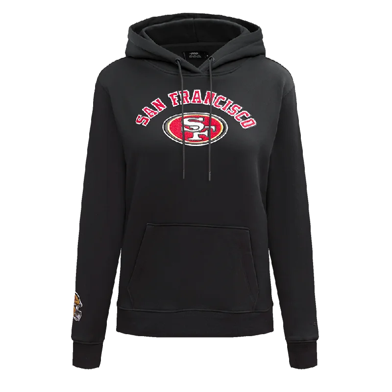 NFL SAN FRANCISCO 49ERS CLASSIC FLC PO HOODIE (BLACK)