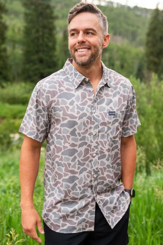 Performance Button Up -  Classic Deer Camo