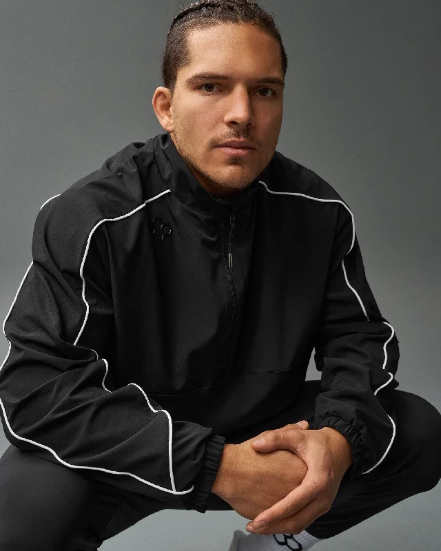 RUDIS 1/4 Zip Windbreaker - Black