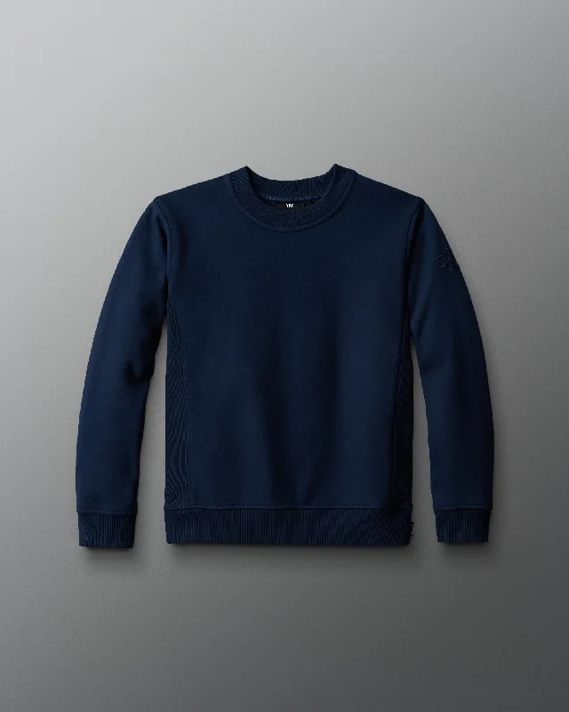 RUDIS Titan Heavyweight Fleece Youth Crewneck - Navy