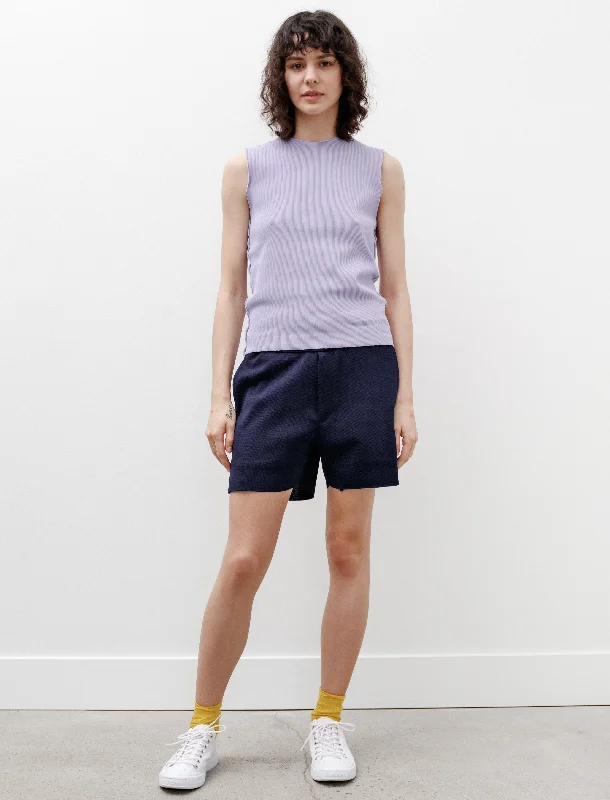 High Twist Milan Knit Shorts Navy