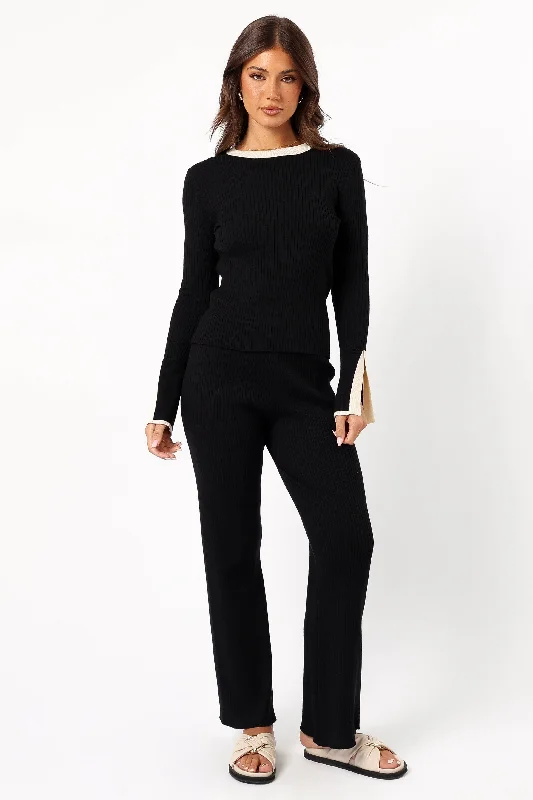 Lizbeth Knit Pant - Black