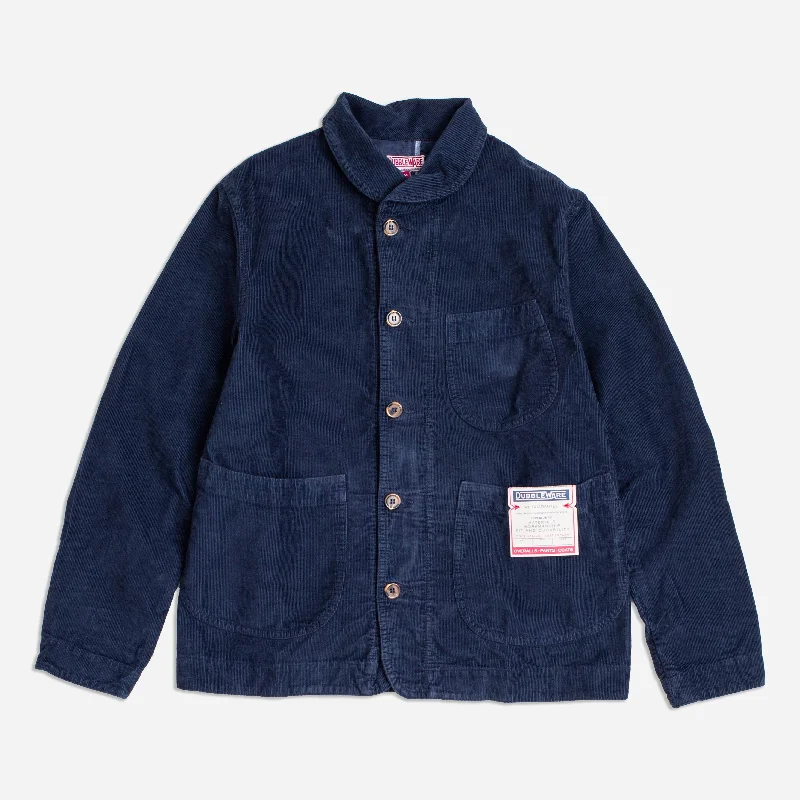 PETERSHAM CORD CHORE COAT - NAVY