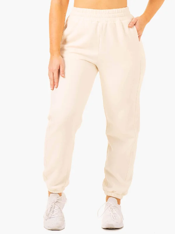 Sideline Track Pants - Vanilla