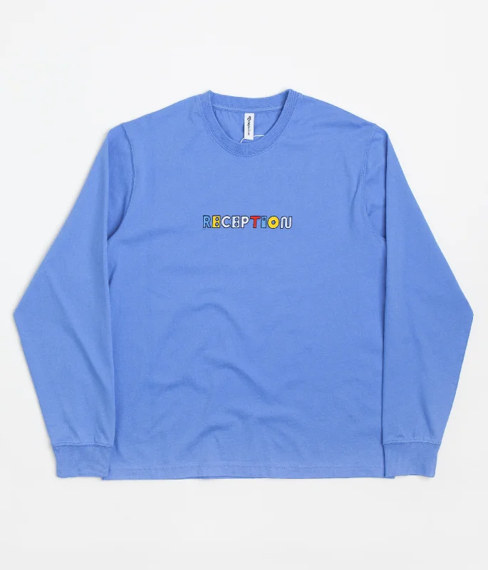 Reception Motto Long Sleeve T-Shirt - Granada Blue