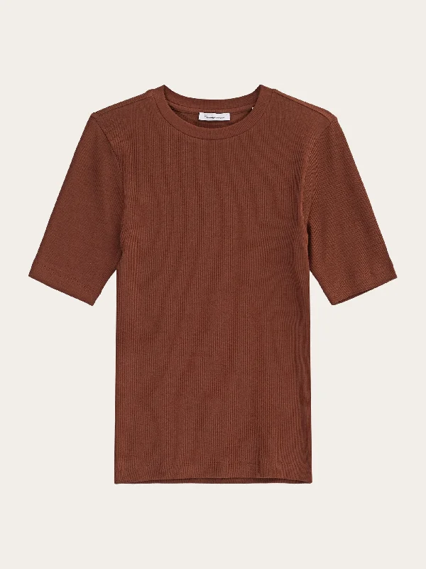 Rib t-shirt - Tiramisu