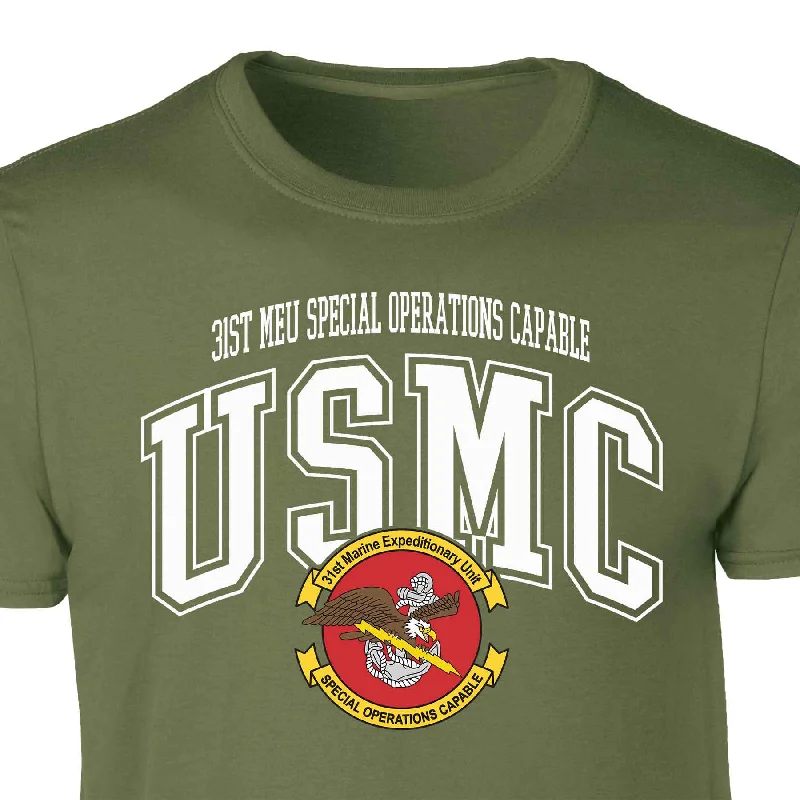 31st MEU Special Operations Arched Patch Graphic T-shirt