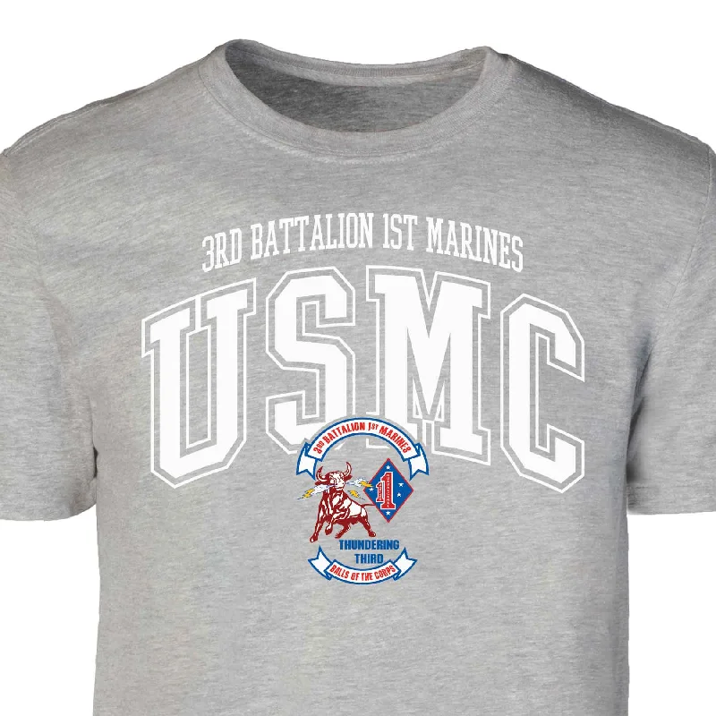 3rd Battalion 1st Marines Arched Patch Graphic T-shirt