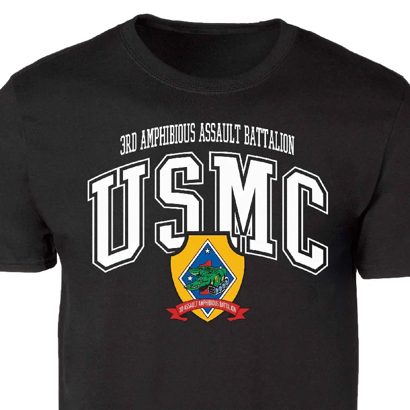 3rd Amphibious Assault Bn Arched Patch Graphic T-shirt