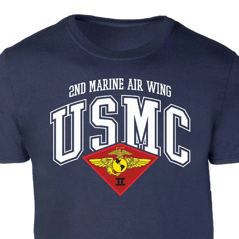 2nd Marine Air Wing Arched Patch Graphic T-shirt