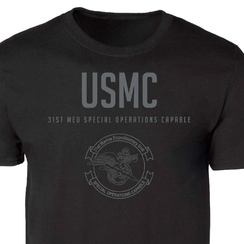 31st MEU Special Operations Tonal Patch Graphic T-shirt