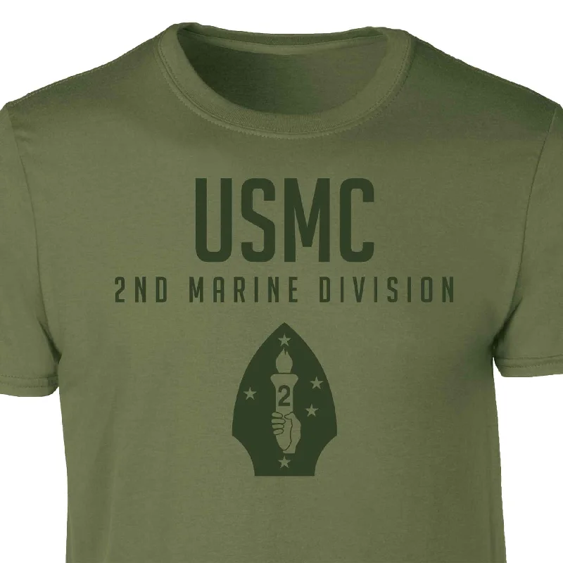 2nd Marine Division Tonal Patch Graphic T-shirt