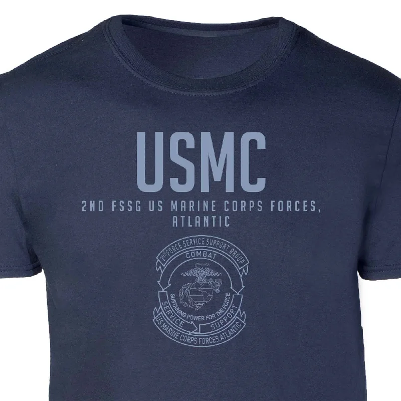 2nd FSSG US Marine Corps Tonal Patch Graphic T-shirt