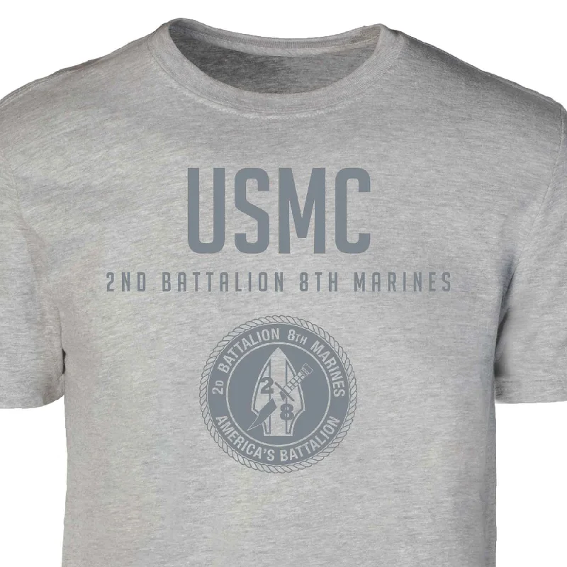 2nd Battalion 8th Marines Tonal Patch Graphic T-shirt