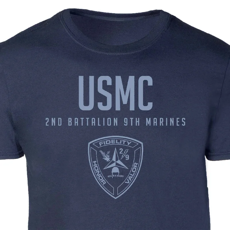 2nd Battalion 9th Marines Tonal Patch Graphic T-shirt