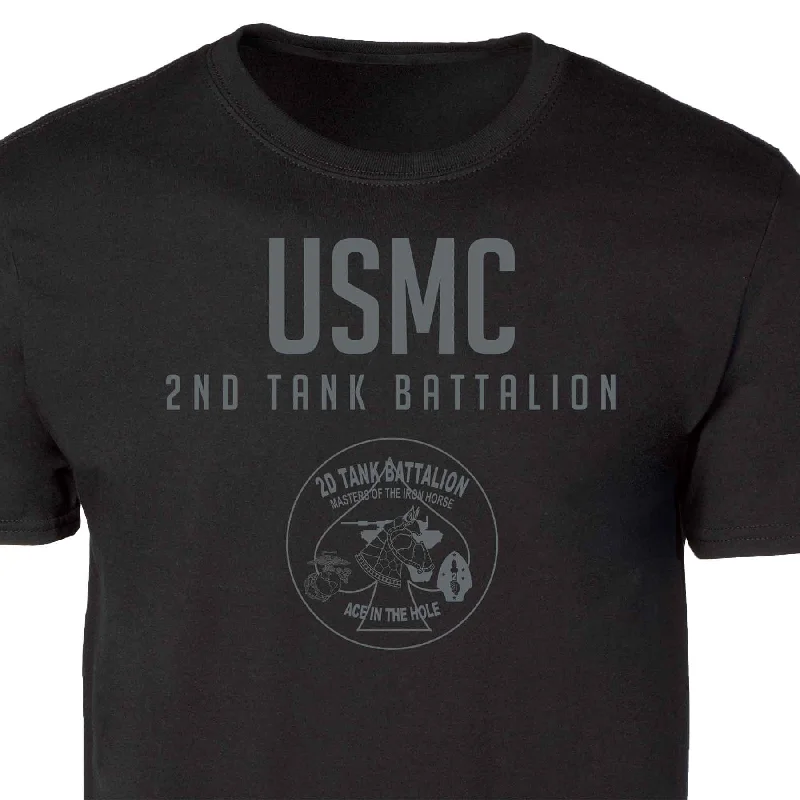 2nd Tank Battalion Tonal Patch Graphic T-shirt