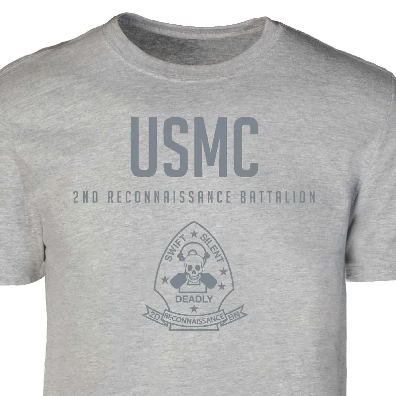 2nd Reconnaissance Battalion Tonal Patch Graphic T-shirt