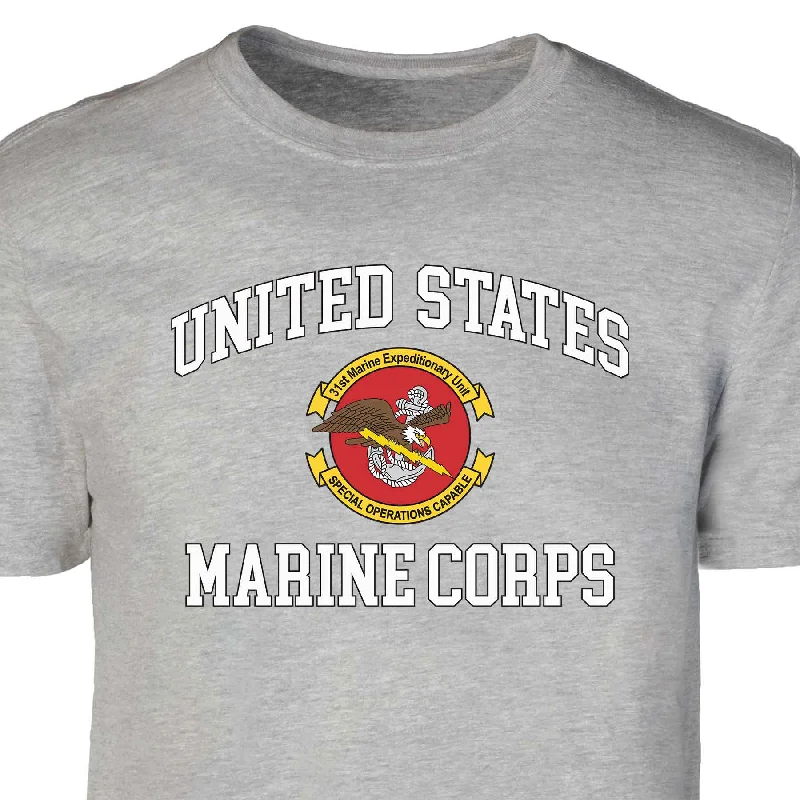 31st MEU Special Operations USMC Patch Graphic T-shirt