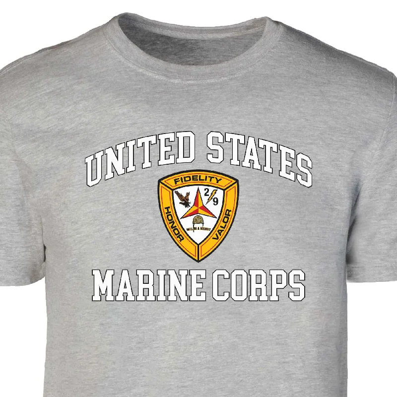 2nd Battalion 9th Marines USMC Patch Graphic T-shirt