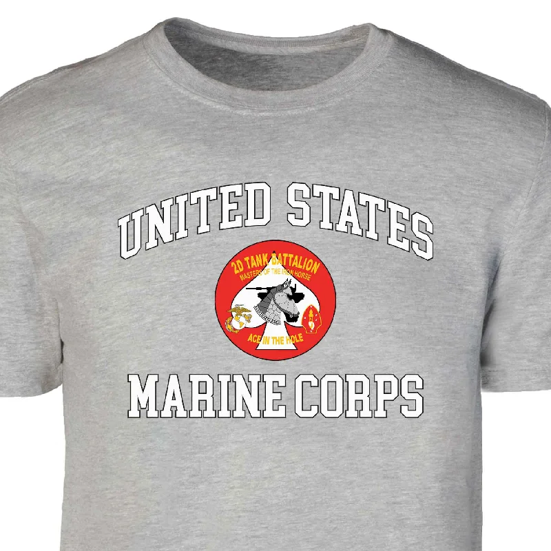 2nd Tank Battalion USMC  Patch Graphic T-shirt