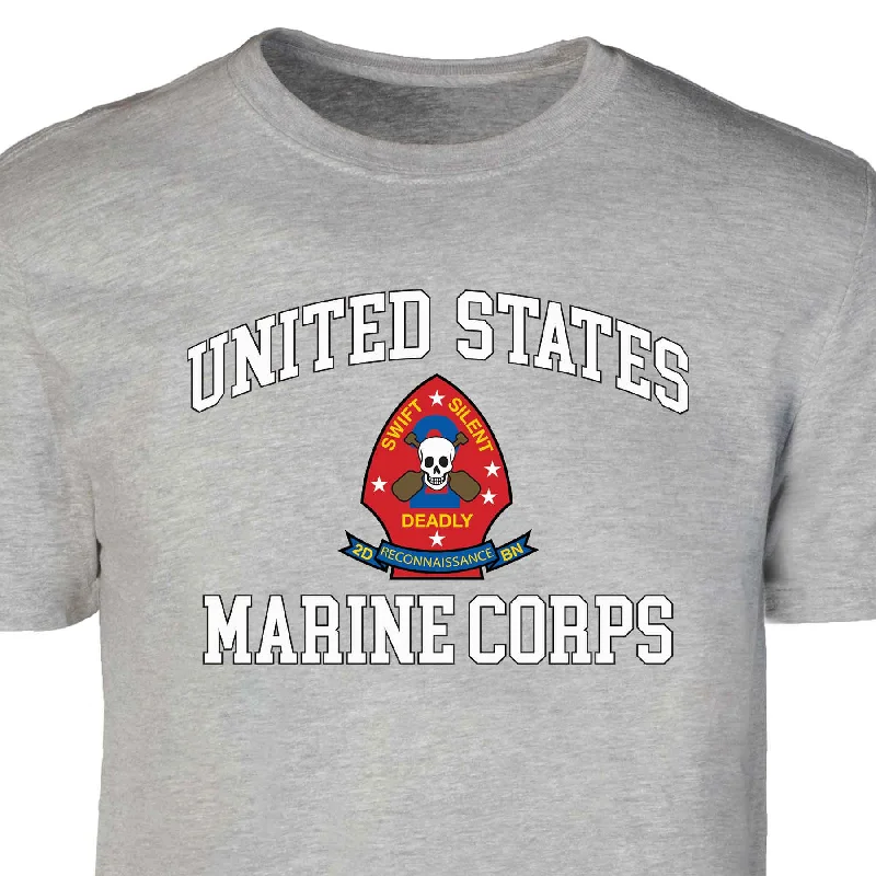 2nd Reconnaissance Battalion USMC  Patch Graphic T-shirt