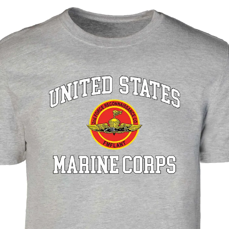 2nd Force Reconnaissance Co USMC Patch Graphic T-shirt