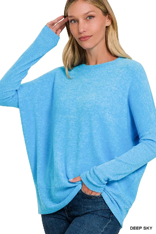 Brushed Hacci Dolman Sweater