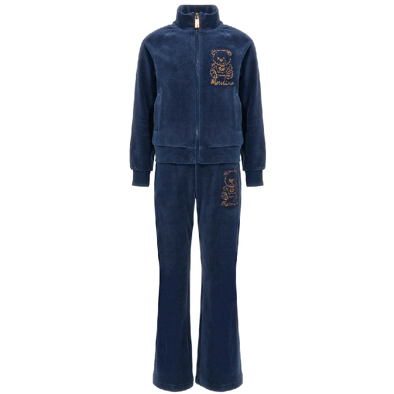 Navy Blue Zipped Tracksuit