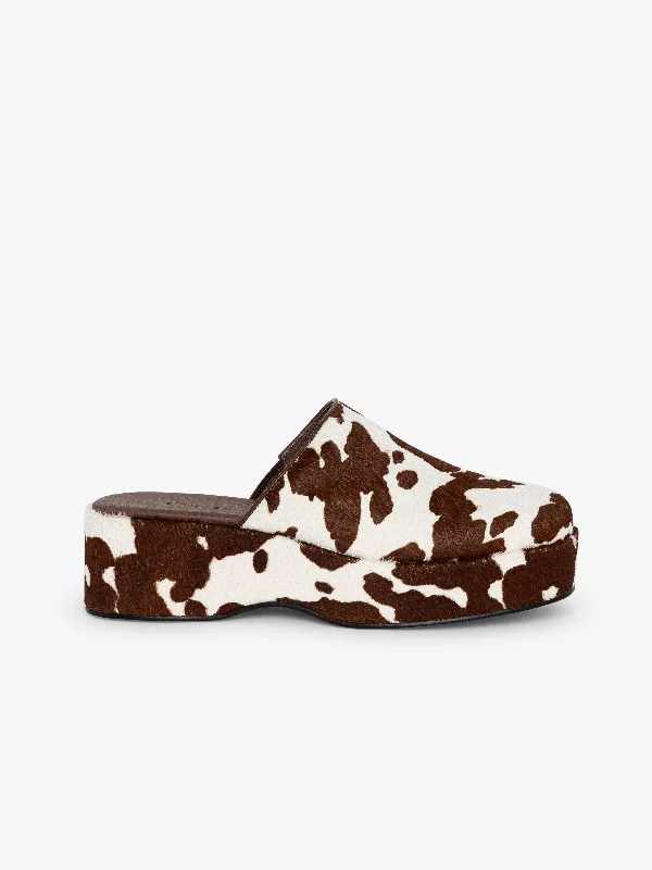 Dakota Clog - Brown Cow