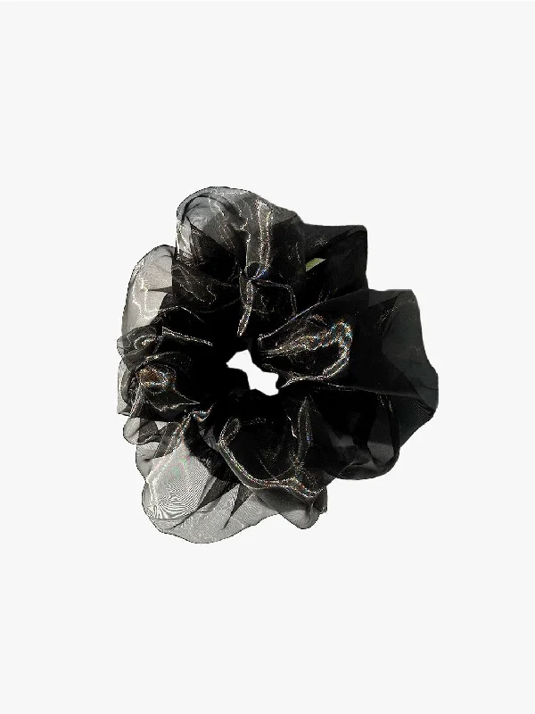 Giant Organza Scrunchie - Black