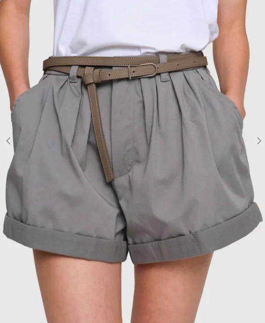 Cotton Twill "Sophie" Shorts