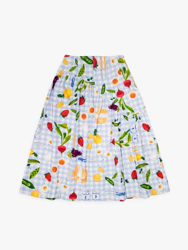 Maeve Midi Skirt - Picnic Alfresco