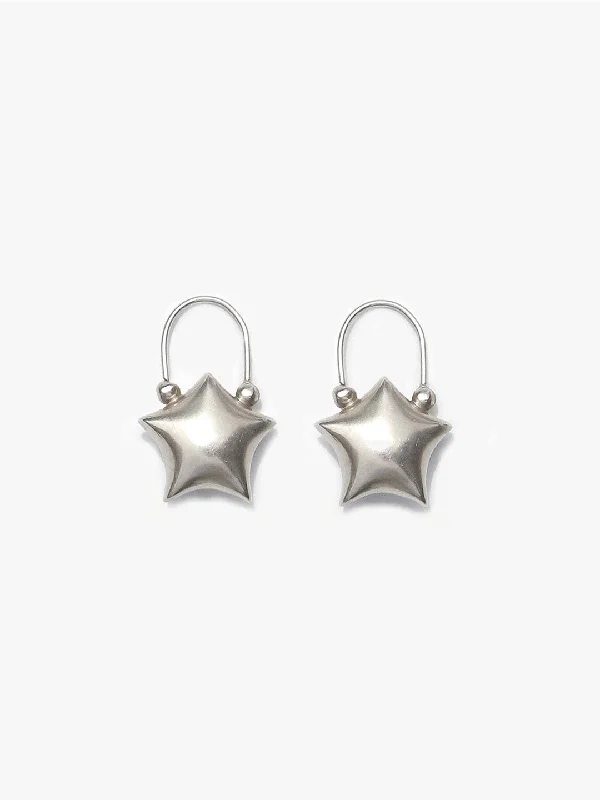 Star Earrings - Silver