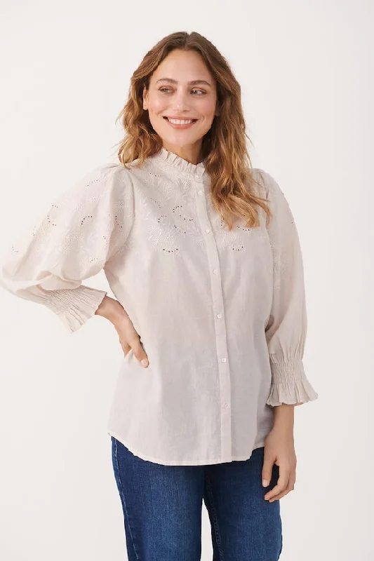 The Kilja Blouse by Part Two - Whitecap - PLUS