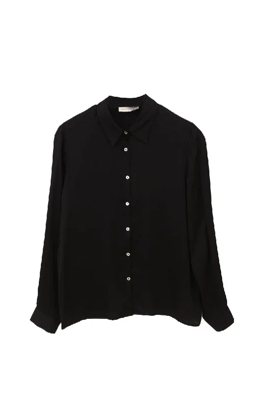 The Kimberly Satin Button Blouse