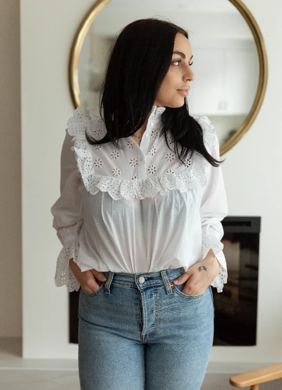 The Nilea Blouse by Part Two - White - PLUS