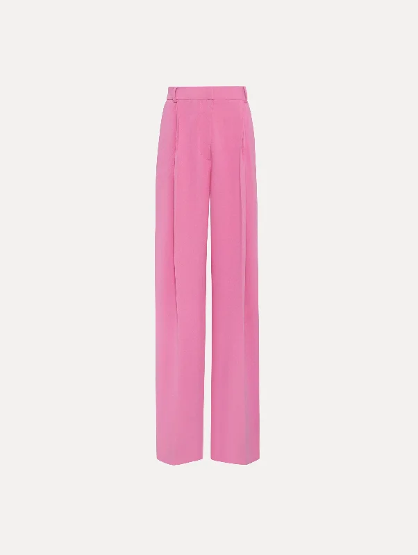 Wide Leg Silk Georgette Pant